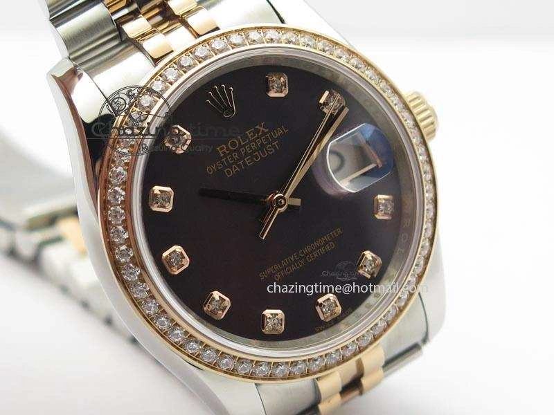 DateJust 116234 BP Best Edition SS RG Gray MOP Dial On SS Bracelet A2824 V2