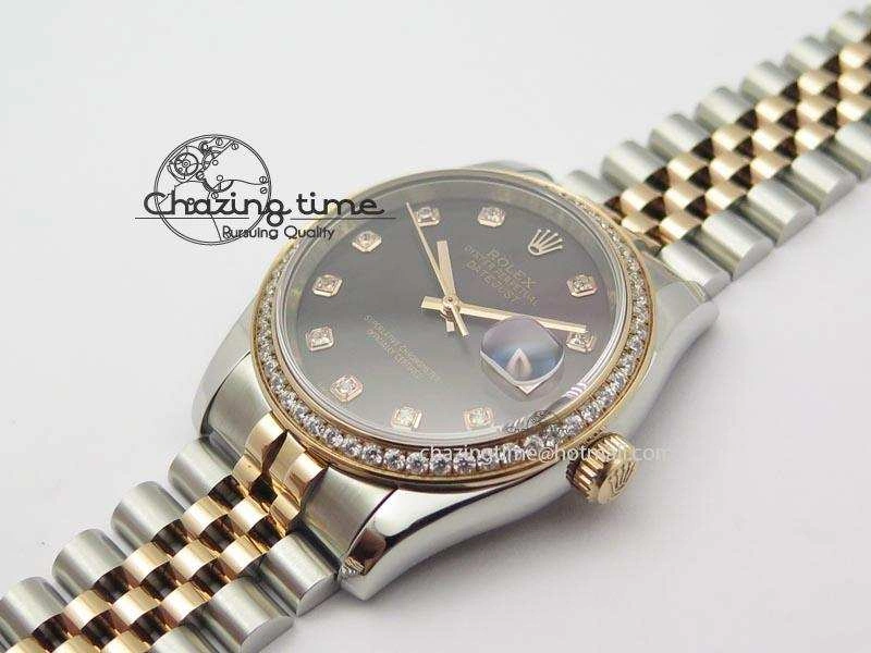 DateJust 116234 BP Best Edition SS RG Gray MOP Dial On SS Bracelet A2824 V2