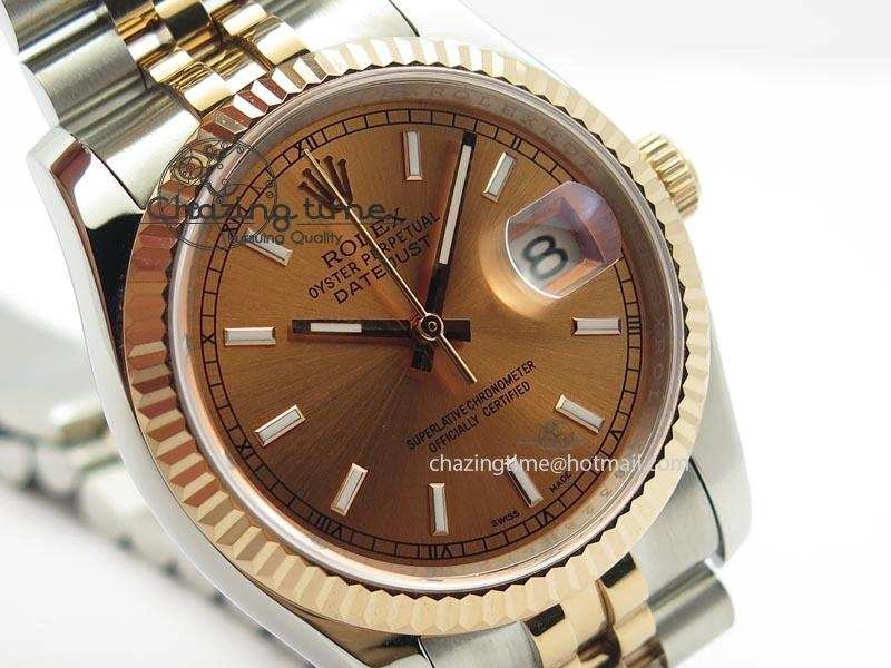 DateJust 116234 BP Best Edition SS RG Rose Gold Dial On SS Bracelet A2824 V2