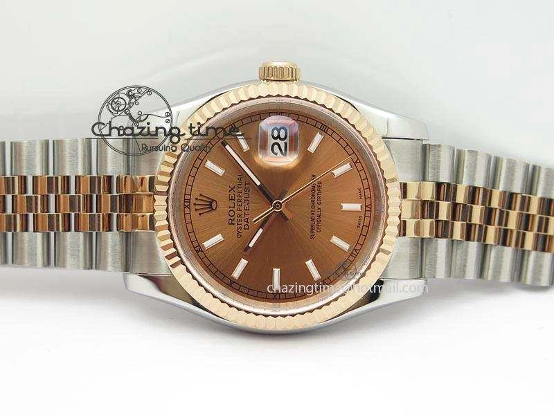 DateJust 116234 BP Best Edition SS RG Rose Gold Dial On SS Bracelet A2824 V2