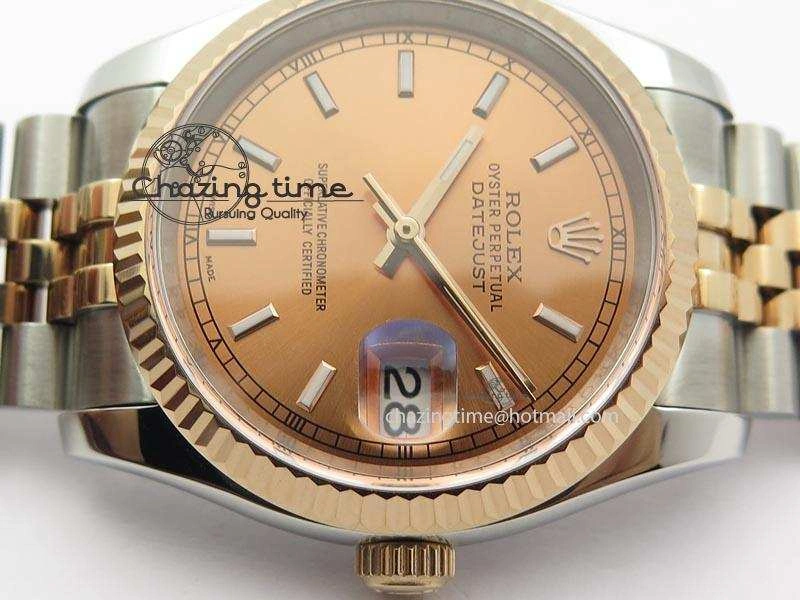 DateJust 116234 BP Best Edition SS RG Rose Gold Dial On SS Bracelet A2824 V2