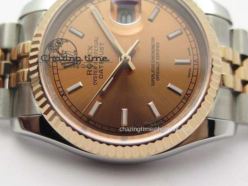 DateJust 116234 BP Best Edition SS RG Rose Gold Dial On SS Bracelet A2824 V2
