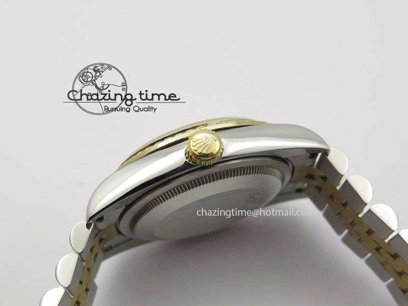 DateJust 116234 BP Best Edition SS YG Gold Dial Diamond Markers On SS Bracelet A2824 V2