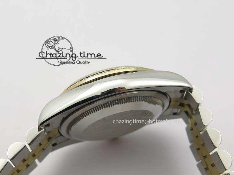 DateJust 116234 BP Best Edition SS YG Gold Dial Diamond Markers On SS Bracelet A2824 V2