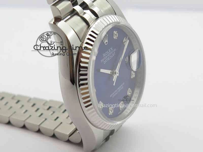 DateJust 116234 SS BP Best Edition Blue Dial Diam Markers On SS Bracelet SA3135