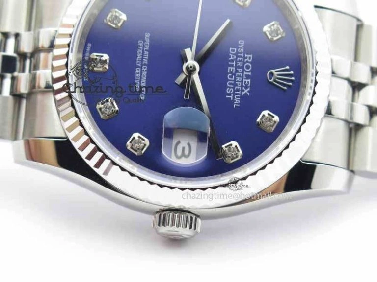 DateJust 116234 SS BP Best Edition Blue Dial Diam Markers On SS Bracelet SA3135