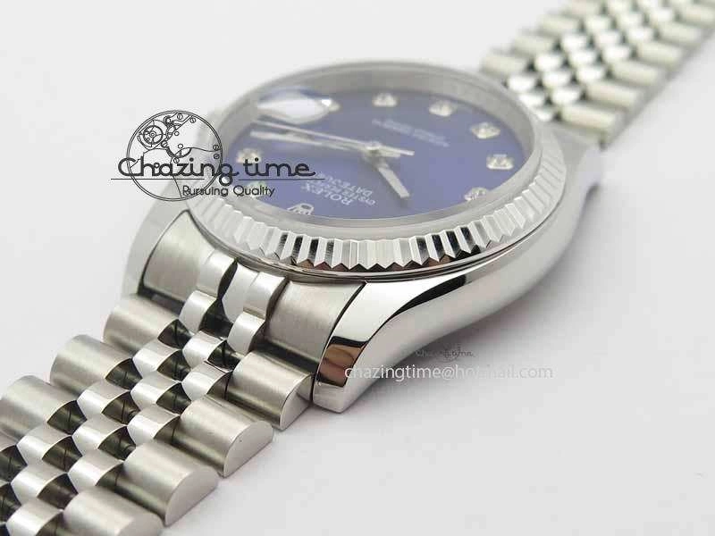 DateJust 116234 SS BP Best Edition Blue Dial Diam Markers On SS Bracelet SA3135