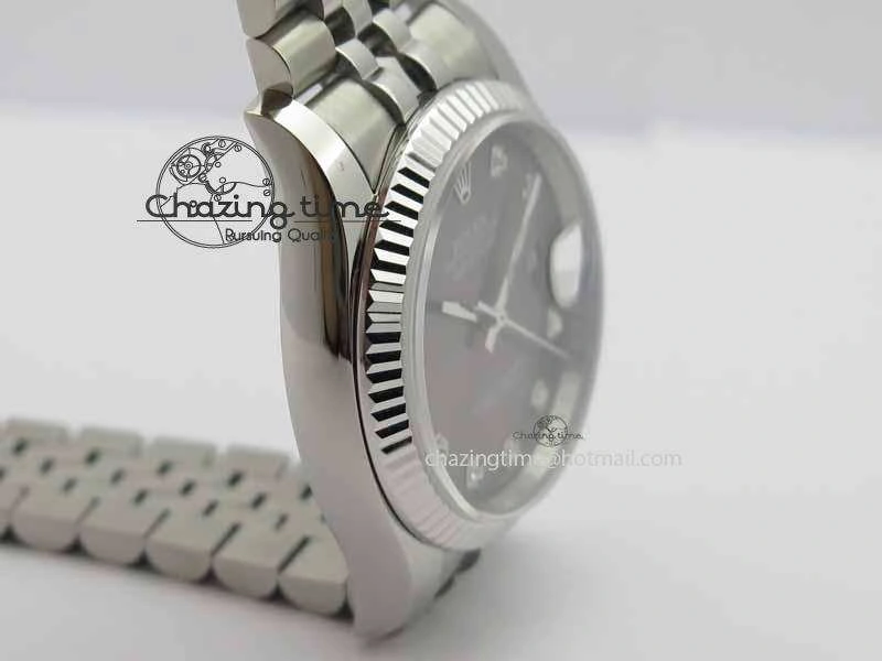 DateJust 116234 SS BP Best Edition Gray Dial Diam Markers On SS Bracelet SA3135