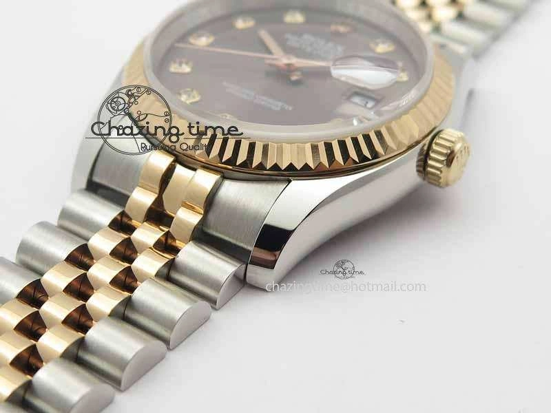 DateJust 116234 SS RG BP Best Edition Gray Dial Diam Markers On SS RG Bracelet SA3135