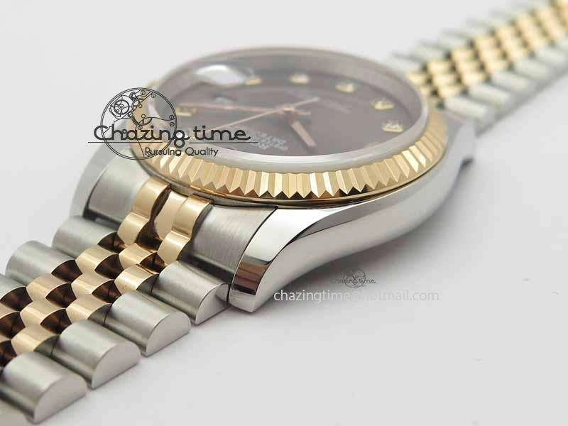 DateJust 116234 SS RG BP Best Edition Gray Dial Diam Markers On SS RG Bracelet SA3135