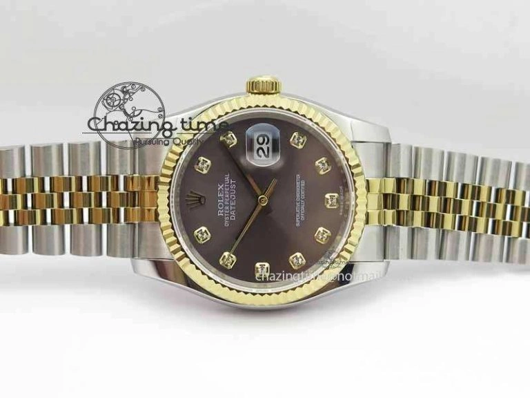DateJust 116234 SS YG BP Best Edition Gray Dial Diam Markers On SS YG Bracelet SA3135