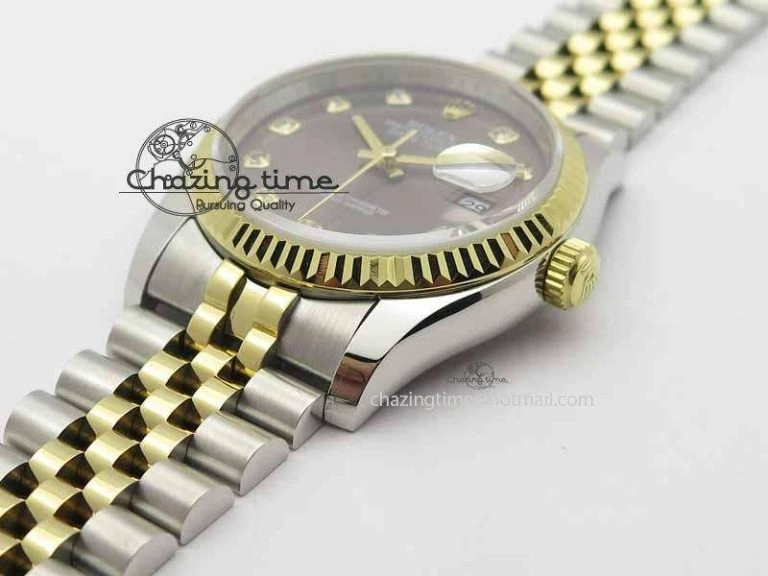 DateJust 116234 SS YG BP Best Edition Gray Dial Diam Markers On SS YG Bracelet SA3135