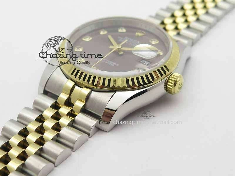 DateJust 116234 SS YG BP Best Edition Gray Dial Diam Markers On SS YG Bracelet SA3135