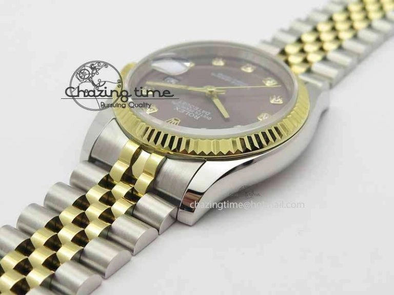 DateJust 116234 SS YG BP Best Edition Gray Dial Diam Markers On SS YG Bracelet SA3135