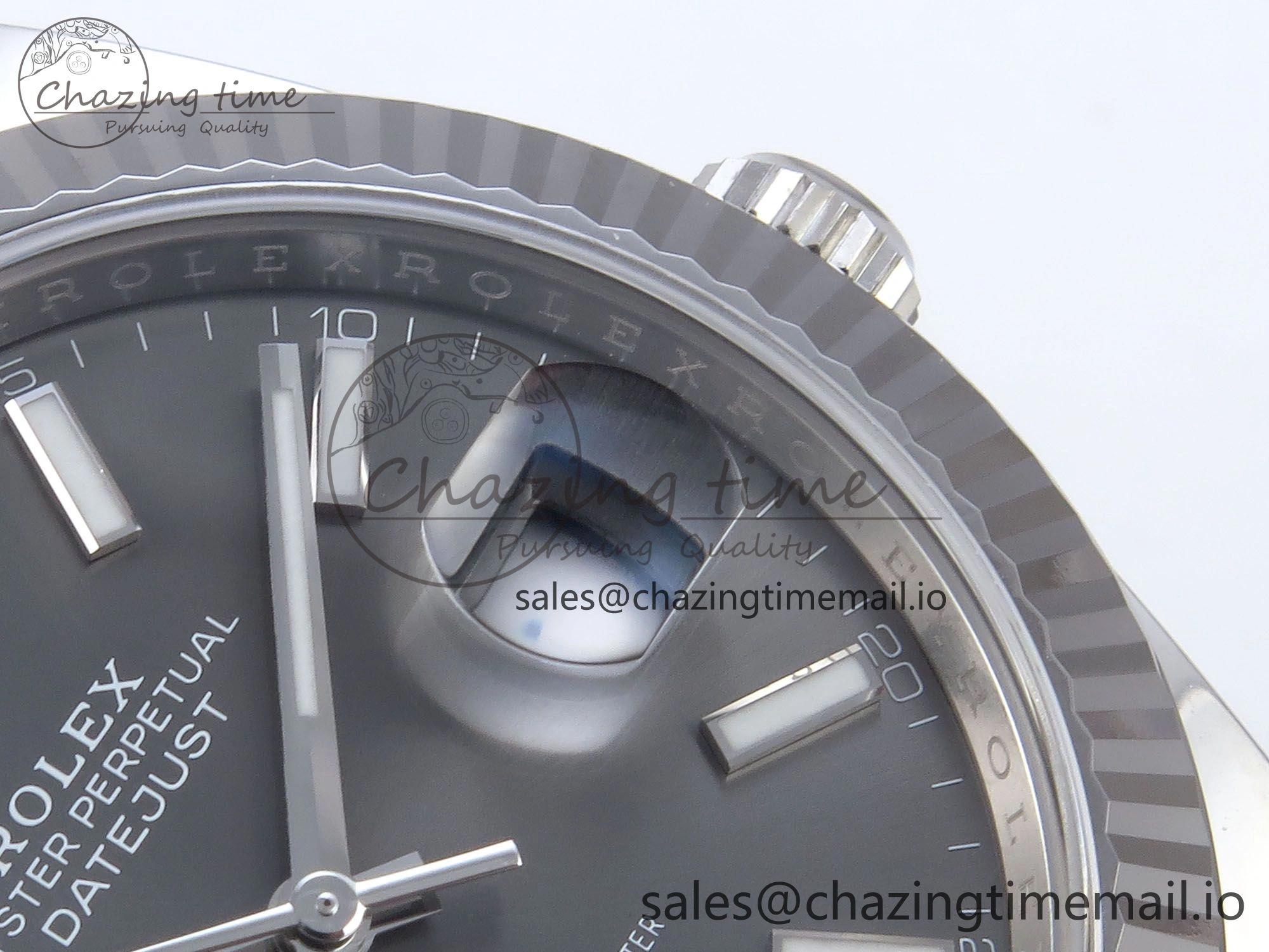 DateJust 126334 41mm Clean 1:1 Best Edition 904L Steel Gray Stick Dial on Jubilee Bracelet VR3235