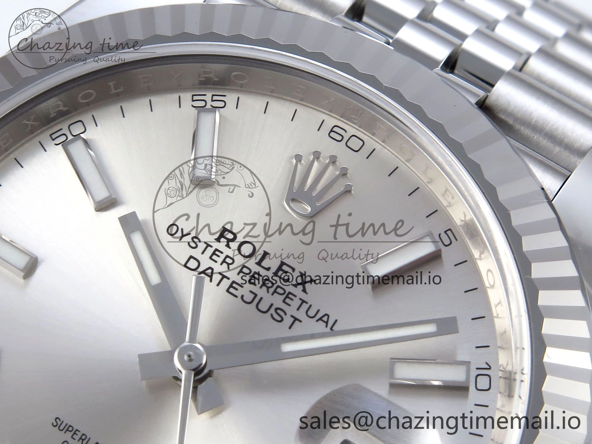 DateJust 126334 41mm Clean 1:1 Best Edition 904L Steel Silver Stick Dial on Jubilee Bracelet VR3235