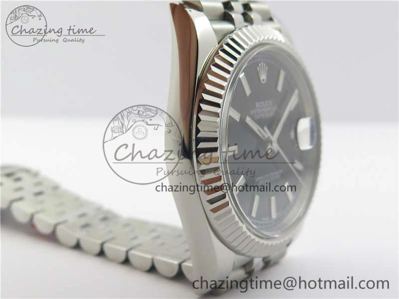 DateJust 126334 SS Noob 1:1 904L Best Edition Black Dial Stick Markers on Jubilee Bracelet A3235