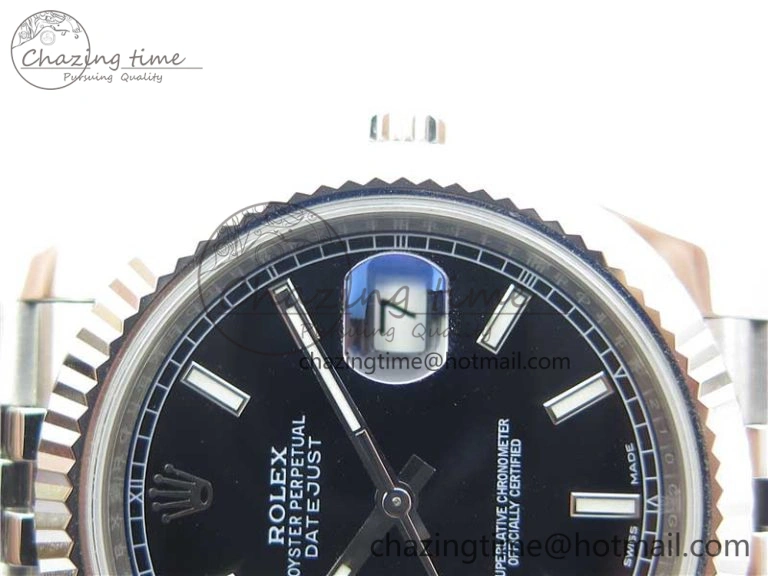 DateJust 126334 SS Noob 1:1 904L Best Edition Black Dial Stick Markers on Jubilee Bracelet A3235