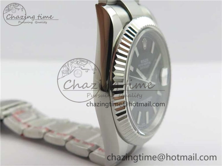 DateJust 126334 SS Noob 1:1 904L Best Edition Black Dial Stick Markers on Oyster Bracelet A3235