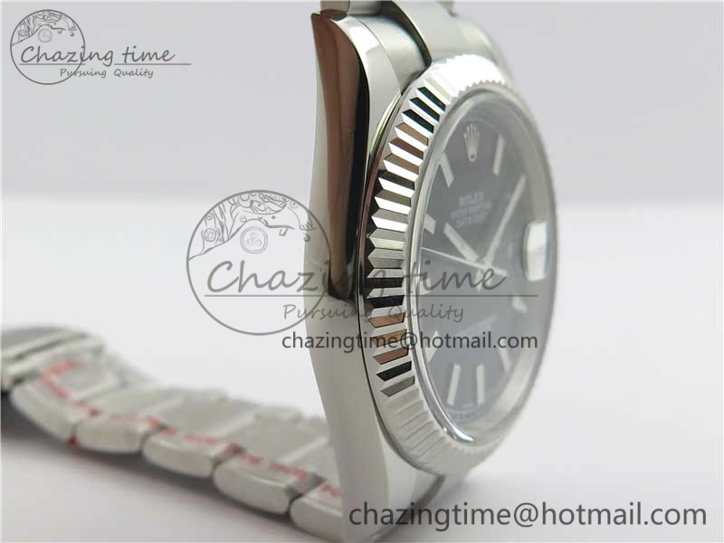 DateJust 126334 SS Noob 1:1 904L Best Edition Black Dial Stick Markers on Oyster Bracelet A3235