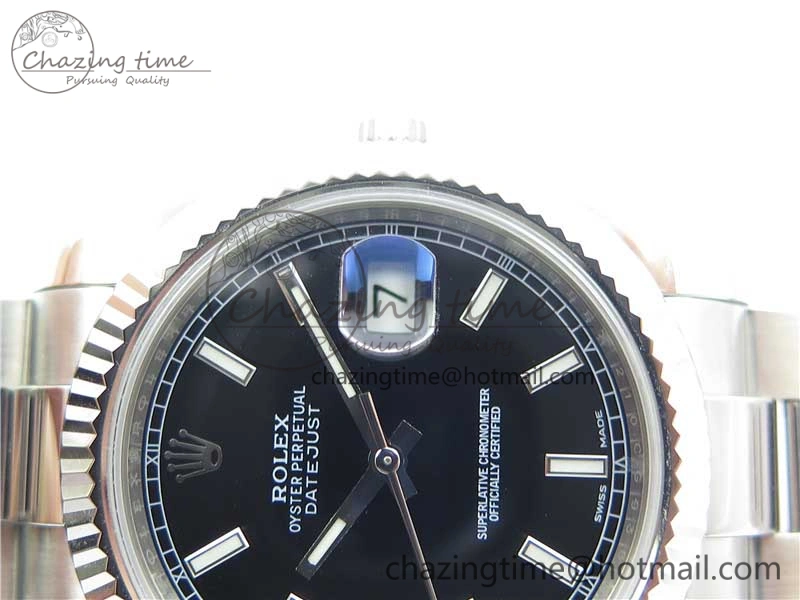 DateJust 126334 SS Noob 1:1 904L Best Edition Black Dial Stick Markers on Oyster Bracelet A3235