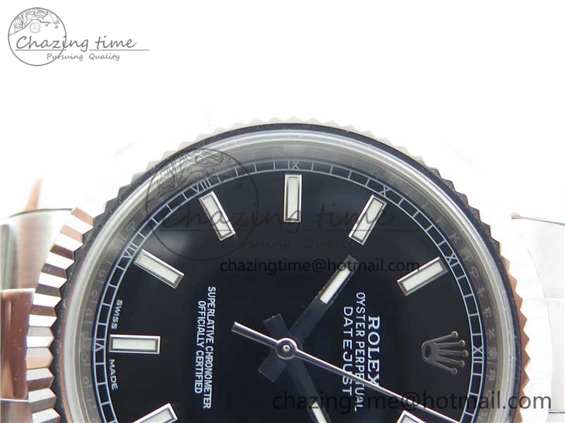 DateJust 126334 SS Noob 1:1 904L Best Edition Black Dial Stick Markers on Oyster Bracelet A3235