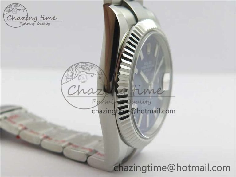 DateJust 126334 SS Noob 1:1 904L Best Edition Blue Dial Stick Markers on Oyster Bracelet A3235