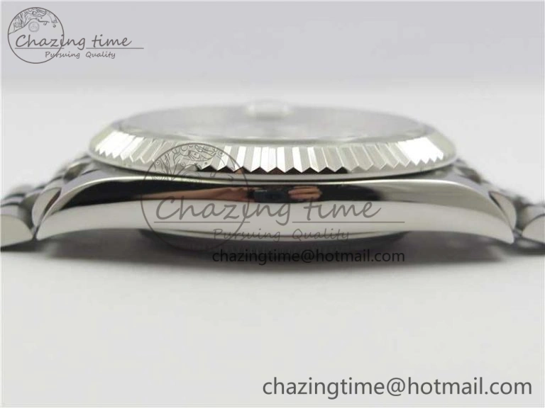 DateJust 126334 SS Noob 1:1 904L Best Edition Gray Dial Diamond on Jubilee Bracelet A3235
