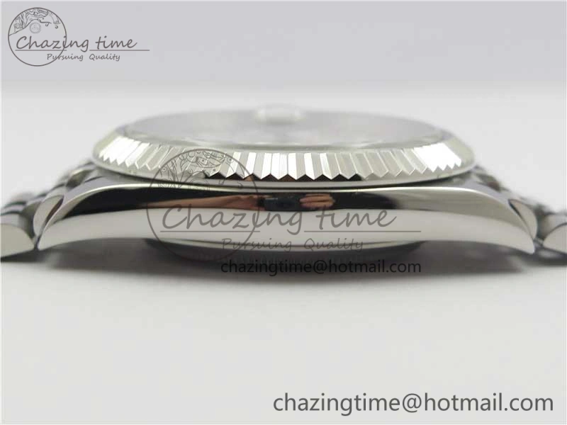 DateJust 126334 SS Noob 1:1 904L Best Edition Gray Dial Diamond on Jubilee Bracelet A3235