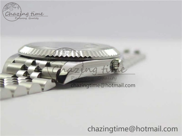 DateJust 126334 SS Noob 1:1 904L Best Edition Gray Dial Diamond on Jubilee Bracelet A3235