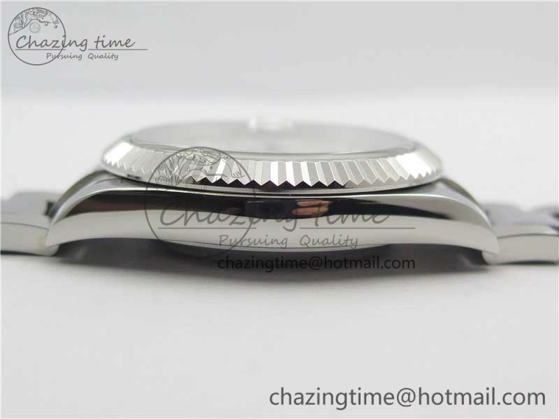 DateJust 126334 SS Noob 1:1 904L Best Edition Gray Dial Diamond on Oyster Bracelet A3235