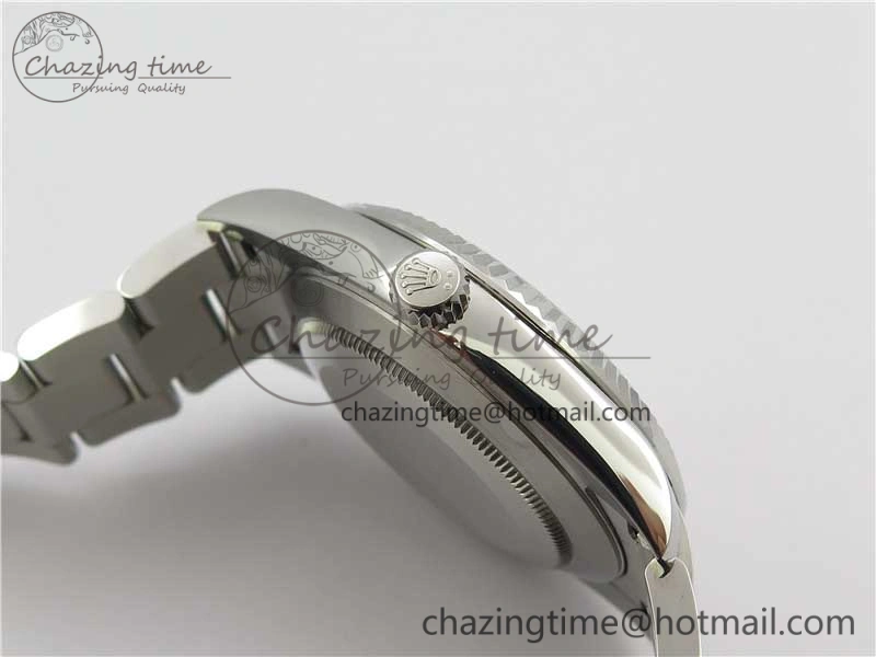 DateJust 126334 SS Noob 1:1 904L Best Edition Gray Dial Diamond on Oyster Bracelet A3235