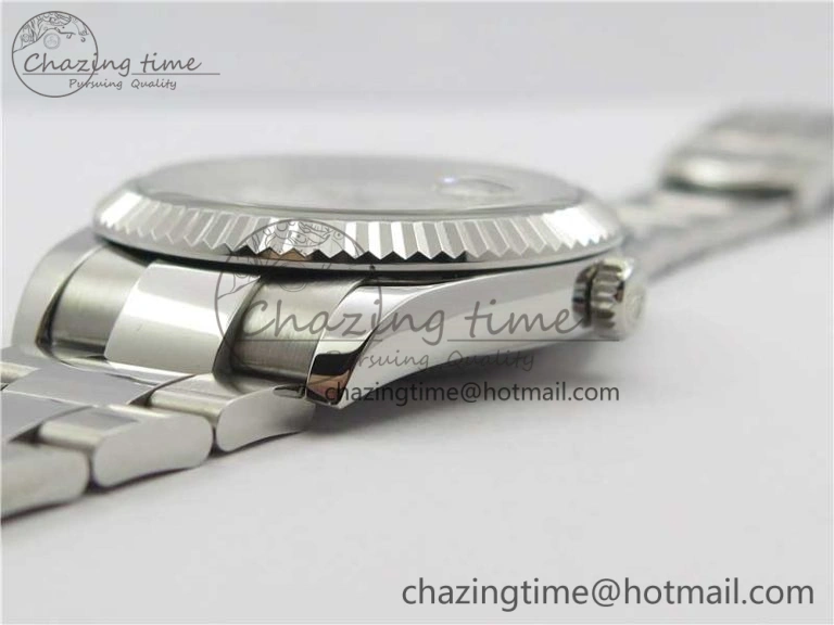 DateJust 126334 SS Noob 1:1 904L Best Edition Gray Dial Diamond on Oyster Bracelet A3235