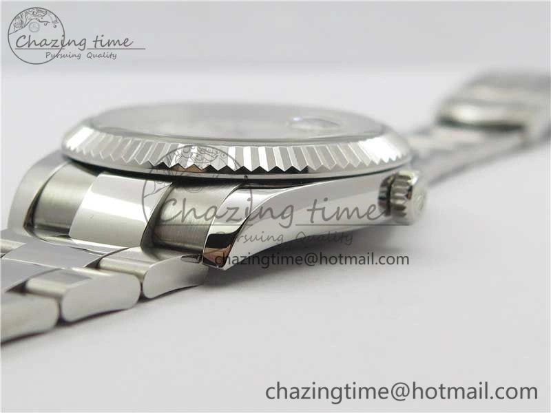 DateJust 126334 SS Noob 1:1 904L Best Edition Gray Dial Stick Markers on Oyster Bracelet A3235