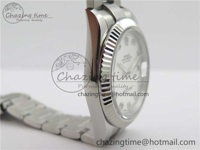 DateJust 126334 SS Noob 1:1 904L Best Edition Silver Dial Diamond on Oyster Bracelet A3235