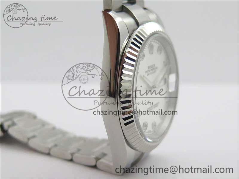 DateJust 126334 SS Noob 1:1 904L Best Edition Silver Dial Diamond on Oyster Bracelet A3235