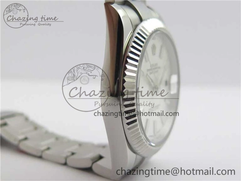 DateJust 126334 SS Noob 1:1 904L Best Edition Silver Dial Stick Markers on Oyster Bracelet A3235
