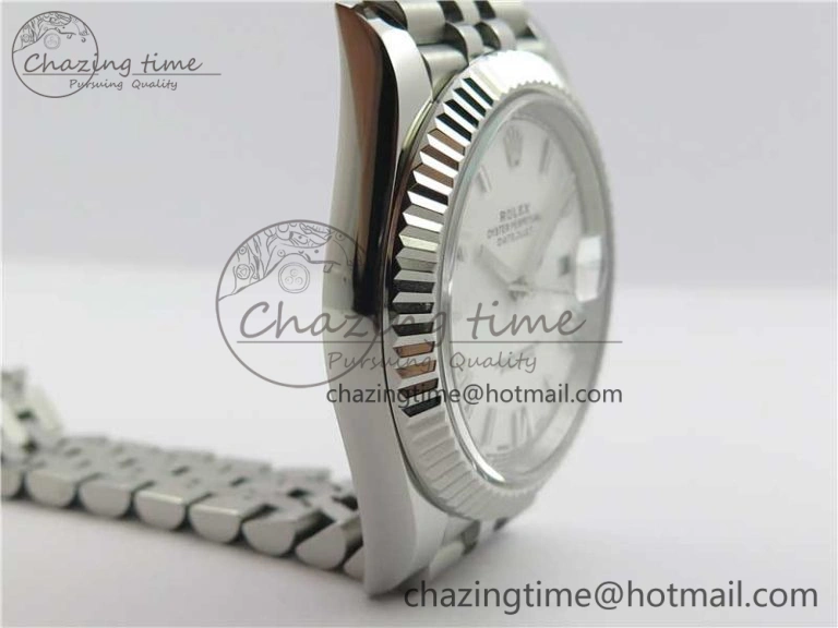 DateJust 126334 SS Noob 1:1 904L Best Edition White Dial Roman Markers on Jubilee Bracelet A3235