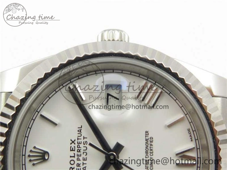 DateJust 126334 SS Noob 1:1 904L Best Edition White Dial Roman Markers on Jubilee Bracelet A3235