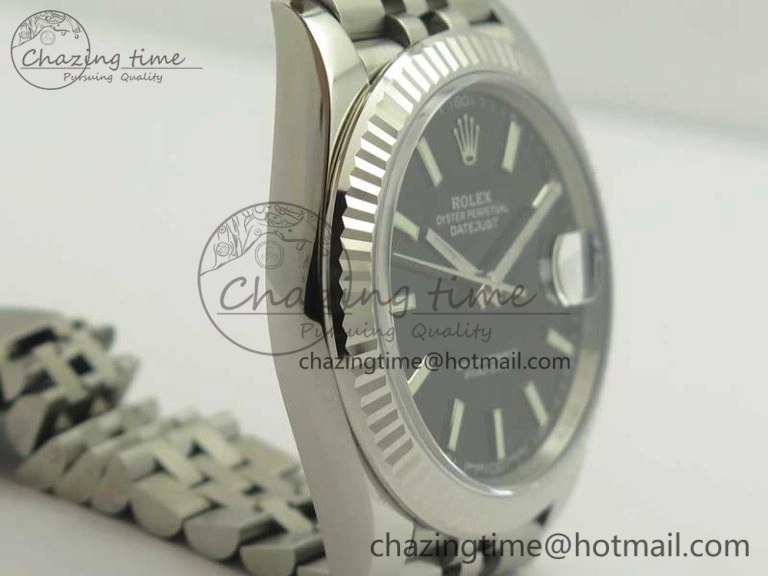 DateJust 126334 SS REF 1:1 Best Edition Black Dial Stick Markers on New version Jubilee Bracelet A3235