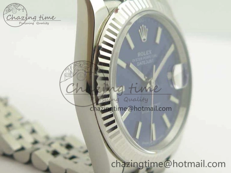 DateJust 126334 SS REF 1:1 Best Edition Blue Dial Stick Markers On New Version Jubilee Bracelet A3235