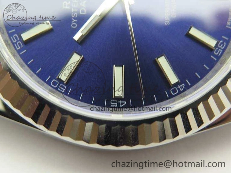 DateJust 126334 SS REF 1:1 Best Edition Blue Dial Stick Markers On New Version Jubilee Bracelet A3235