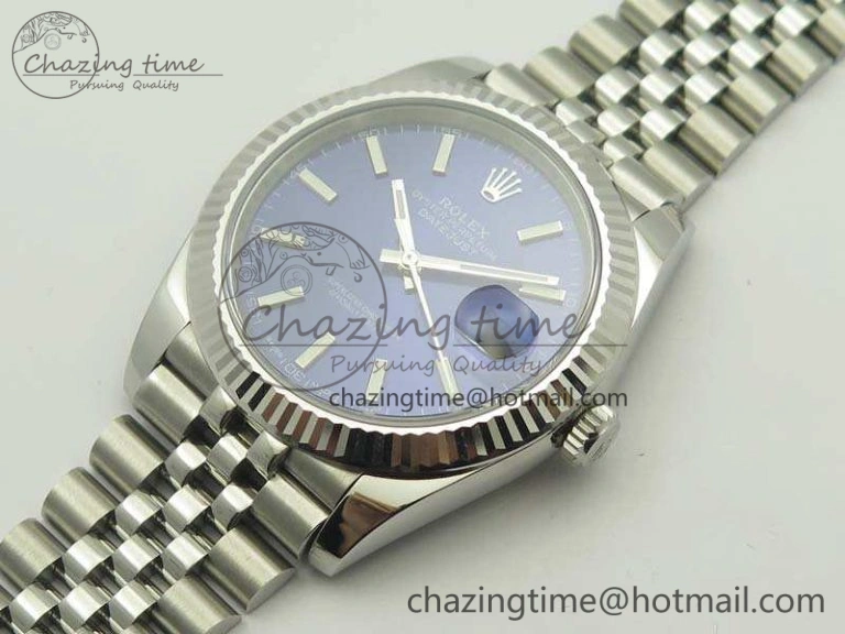 DateJust 126334 SS REF 1:1 Best Edition Blue Dial Stick Markers On New Version Jubilee Bracelet A3235