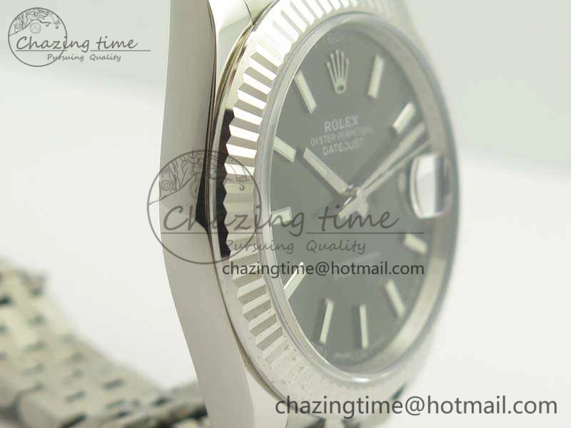 DateJust 126334 SS REF 1:1 Best Edition Gray Dial Stick Markers On New Version Jubilee Bracelet A3235