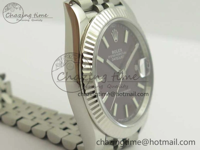 DateJust 126334 SS REF 1:1 Best Edition Purple Dial Stick Markers on New version Jubilee Bracelet A3235