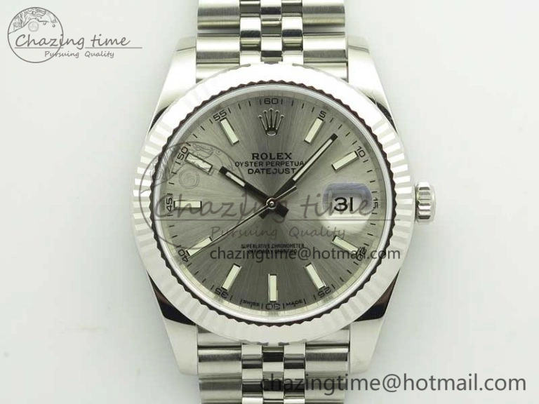DateJust 126334 SS REF 1:1 Best Edition Silver Dial Stick Markers on New version Jubilee Bracelet A3235
