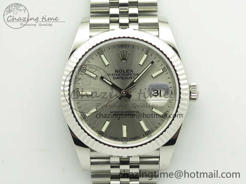 DateJust 126334 SS REF 1:1 Best Edition Silver Dial Stick Markers on New version Jubilee Bracelet A3235