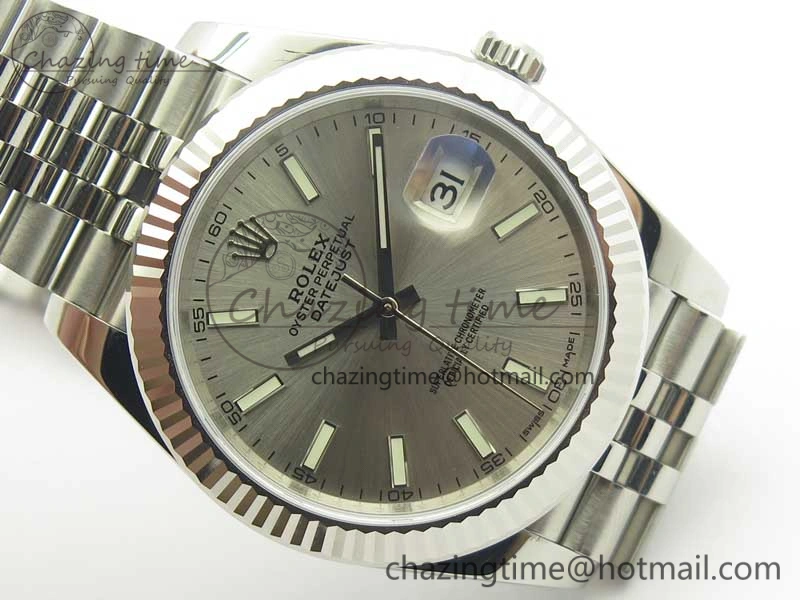 DateJust 126334 SS REF 1:1 Best Edition Silver Dial Stick Markers on New version Jubilee Bracelet A3235