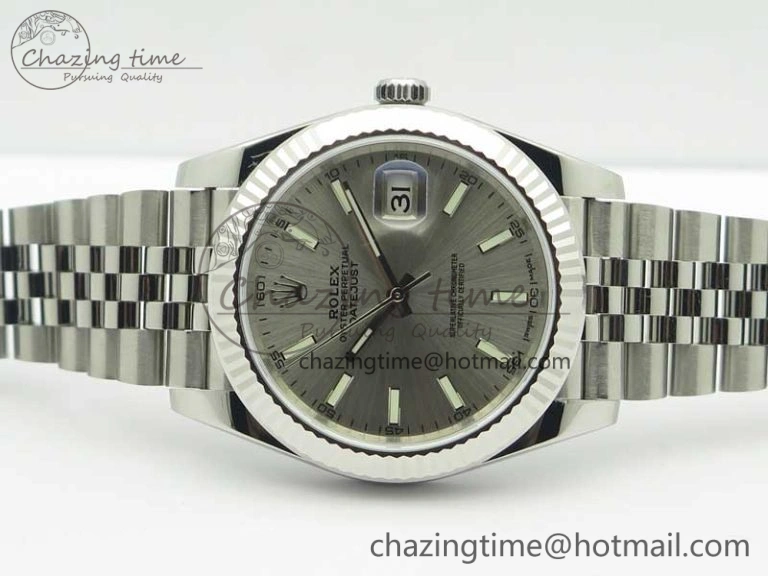 DateJust 126334 SS REF 1:1 Best Edition Silver Dial Stick Markers on New version Jubilee Bracelet A3235