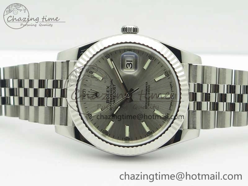 DateJust 126334 SS REF 1:1 Best Edition Silver Dial Stick Markers on New version Jubilee Bracelet A3235